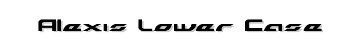 Alexis Lower Case font